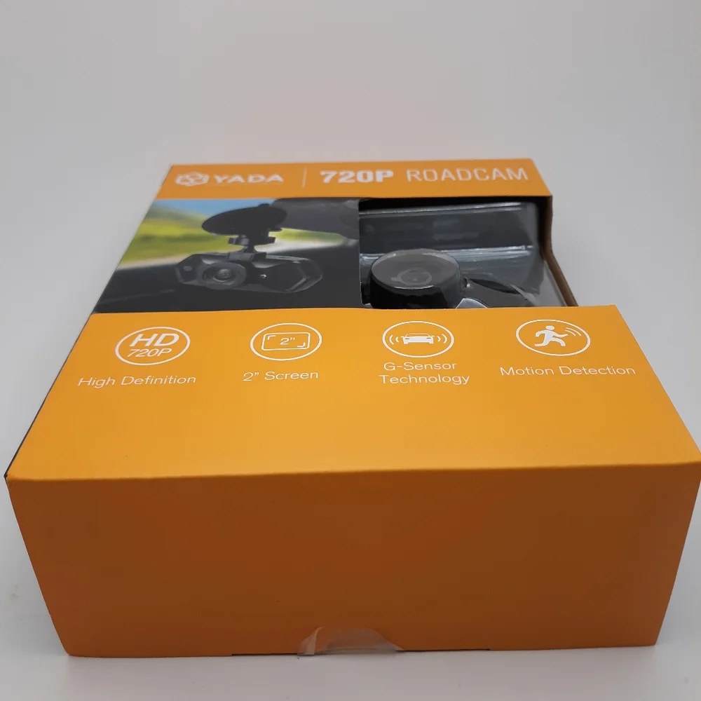 YADA 720P Dash Road Camera, 120-Degree Wide Angle Lens, G-Sensor 4GB SD Card